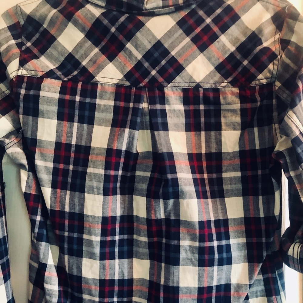 New! Plaid Cotton Button Down - Picture 7 of 11
